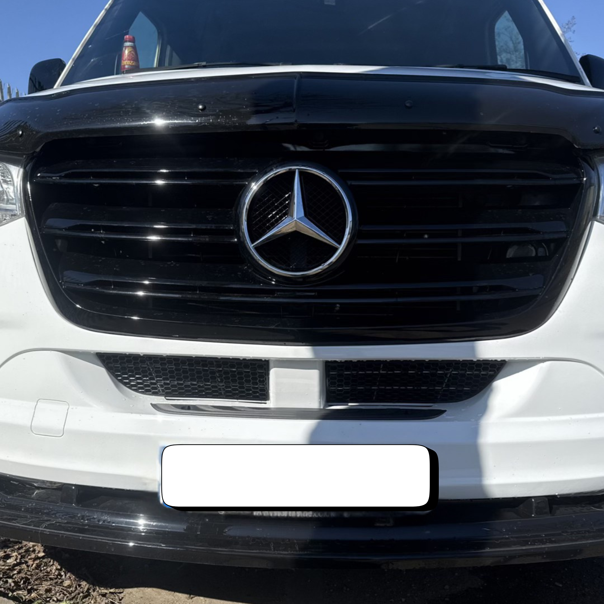 For Mercedes Sprinter 907 Front Bumper Honeycomb Mesh Grilles – Set of 2 - Van-X