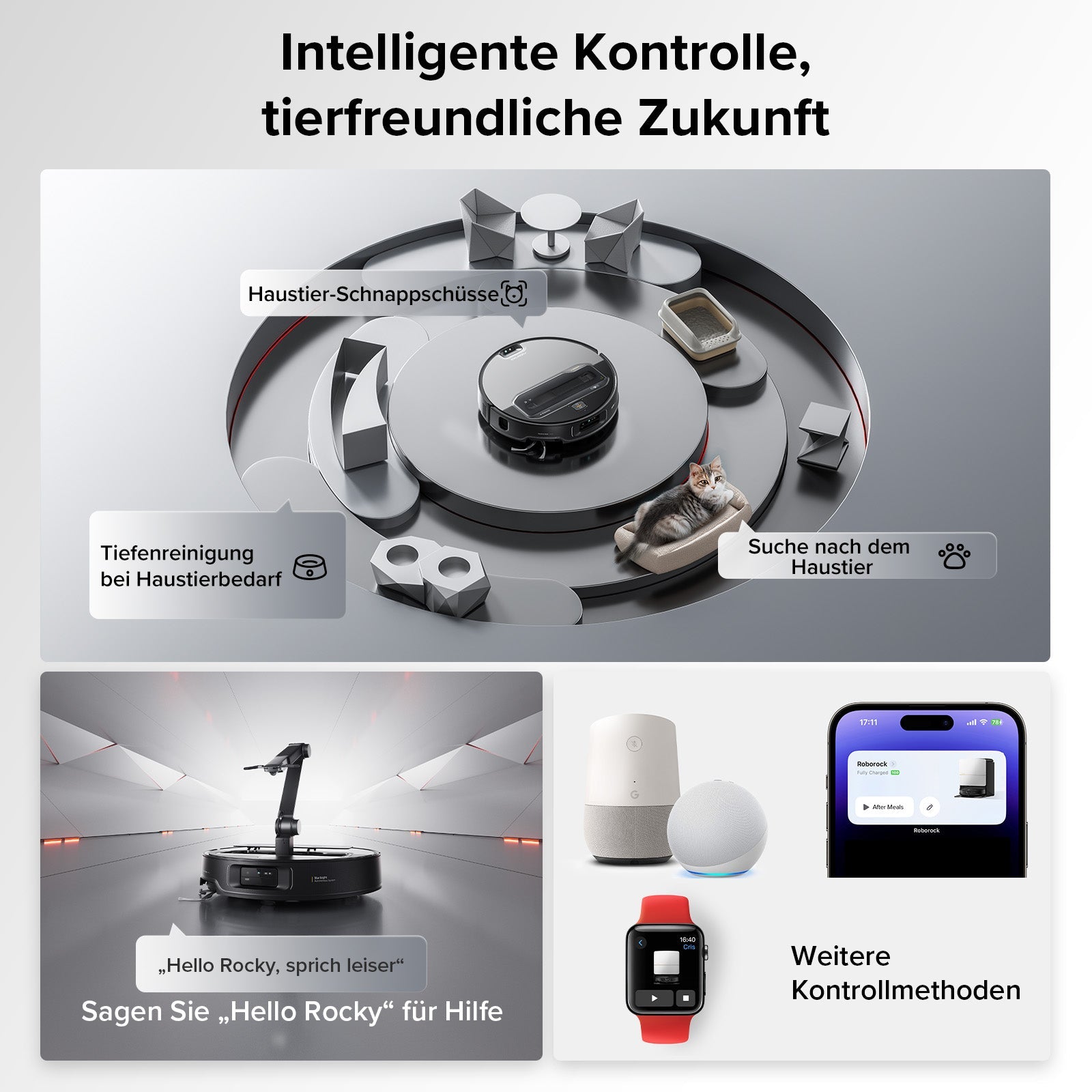 Roborock Saros Z70 Staubsaugerroboter mit mechanischem OmniGrip™ Arm