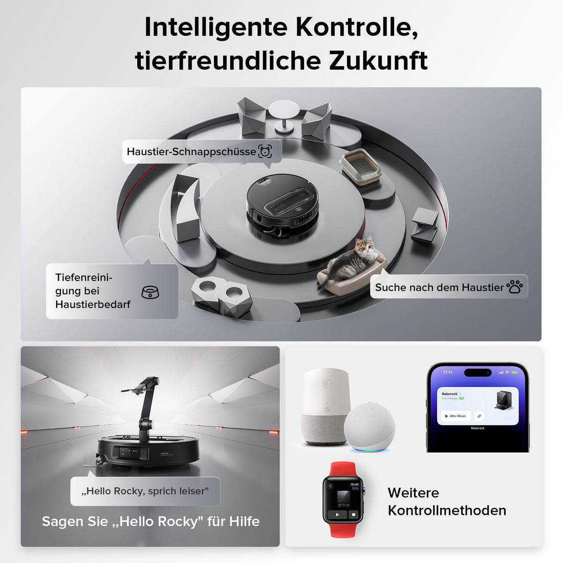 Roborock Saros Z70 Staubsaugerroboter mit mechanischem OmniGrip™ Arm