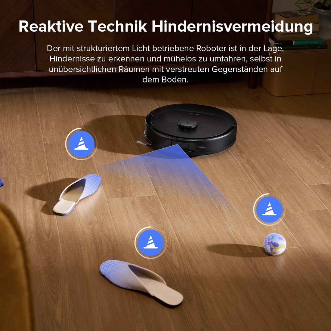 Roborock QV 35S Set Roboter-Staubsauger mit Multifunktions-Dockingstation (mit Staubbeutel*2 Stück und Filter*1 Stück)