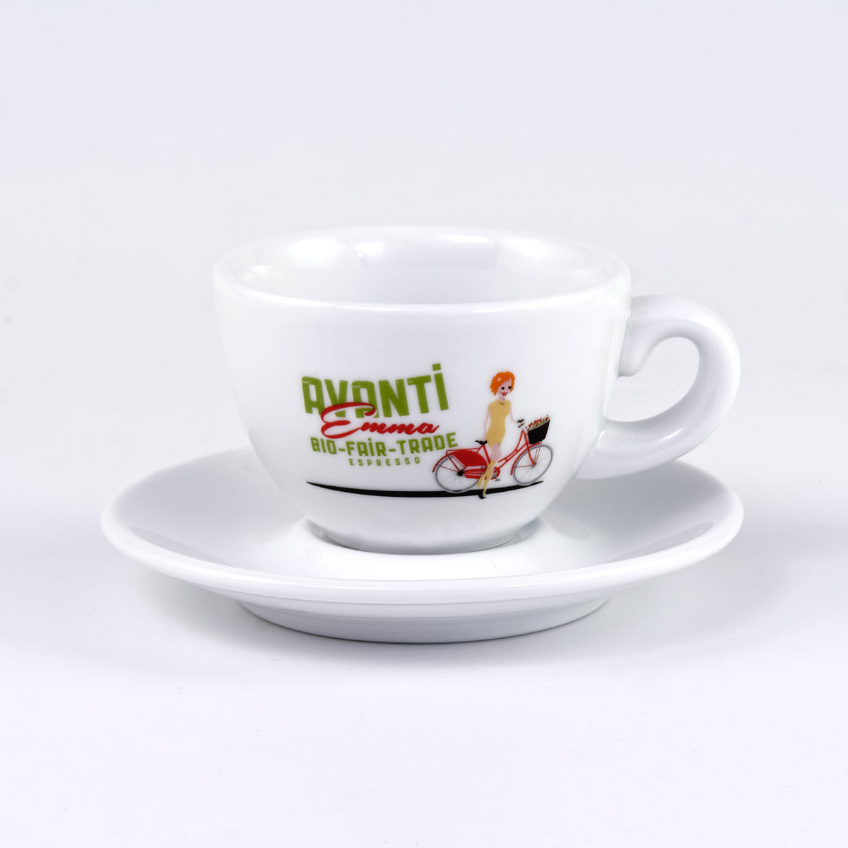 AVANTI "EMMA" Cappuccino Cups - Set of 2 incl. Saucers, 180 ml, thick-walled & robust