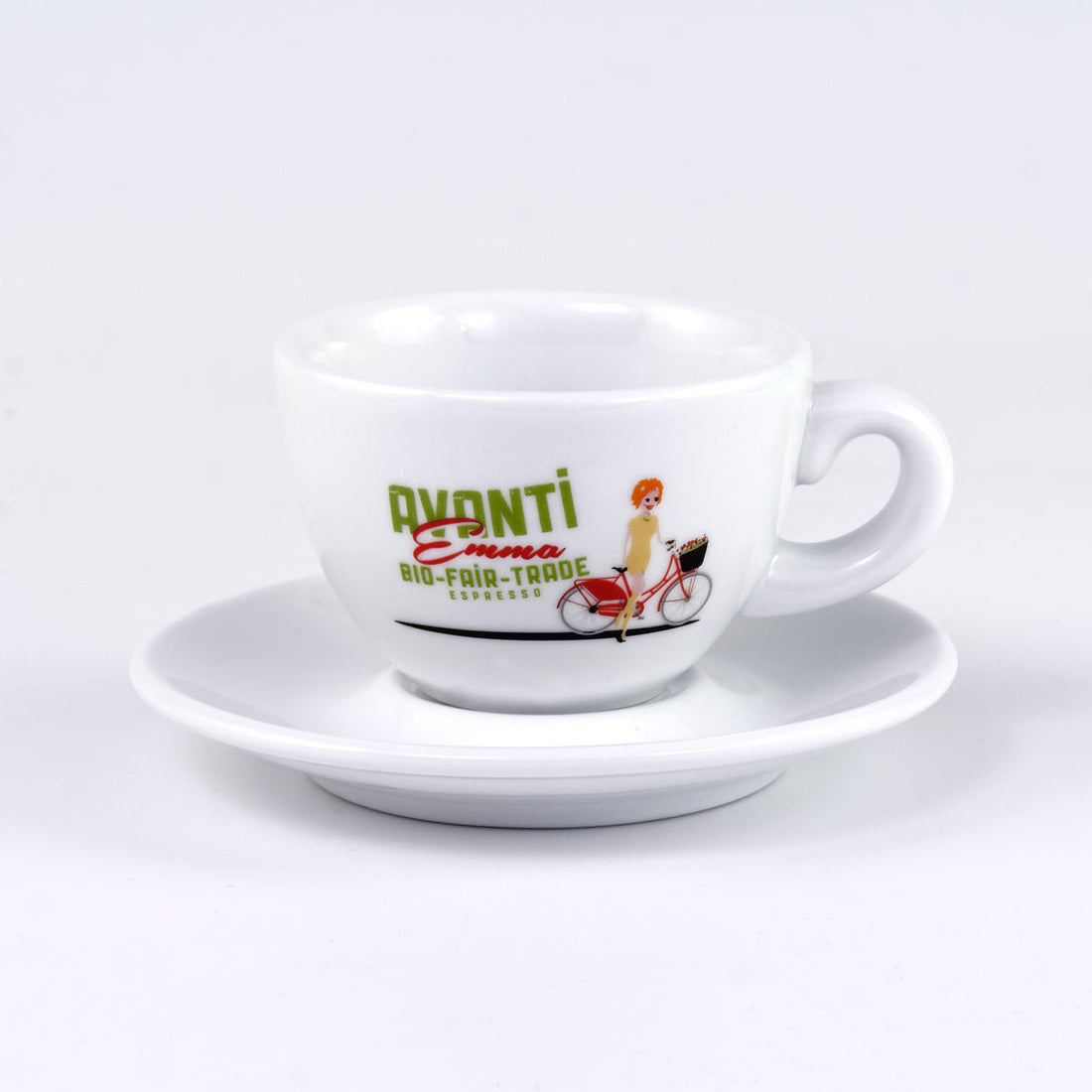 AVANTI "EMMA" Cappuccino Cups - Set of 2 incl. Saucers, 180 ml, thick-walled & robust