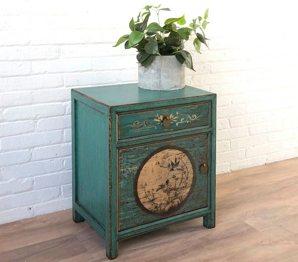 Vintage Asia Chinese Nightstand "Aurora" - Art. 35191-10