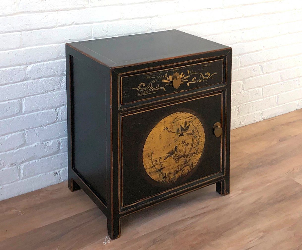 Vintage Asia Chinese Nightstand "LesNoirs" - Art. 35191-11