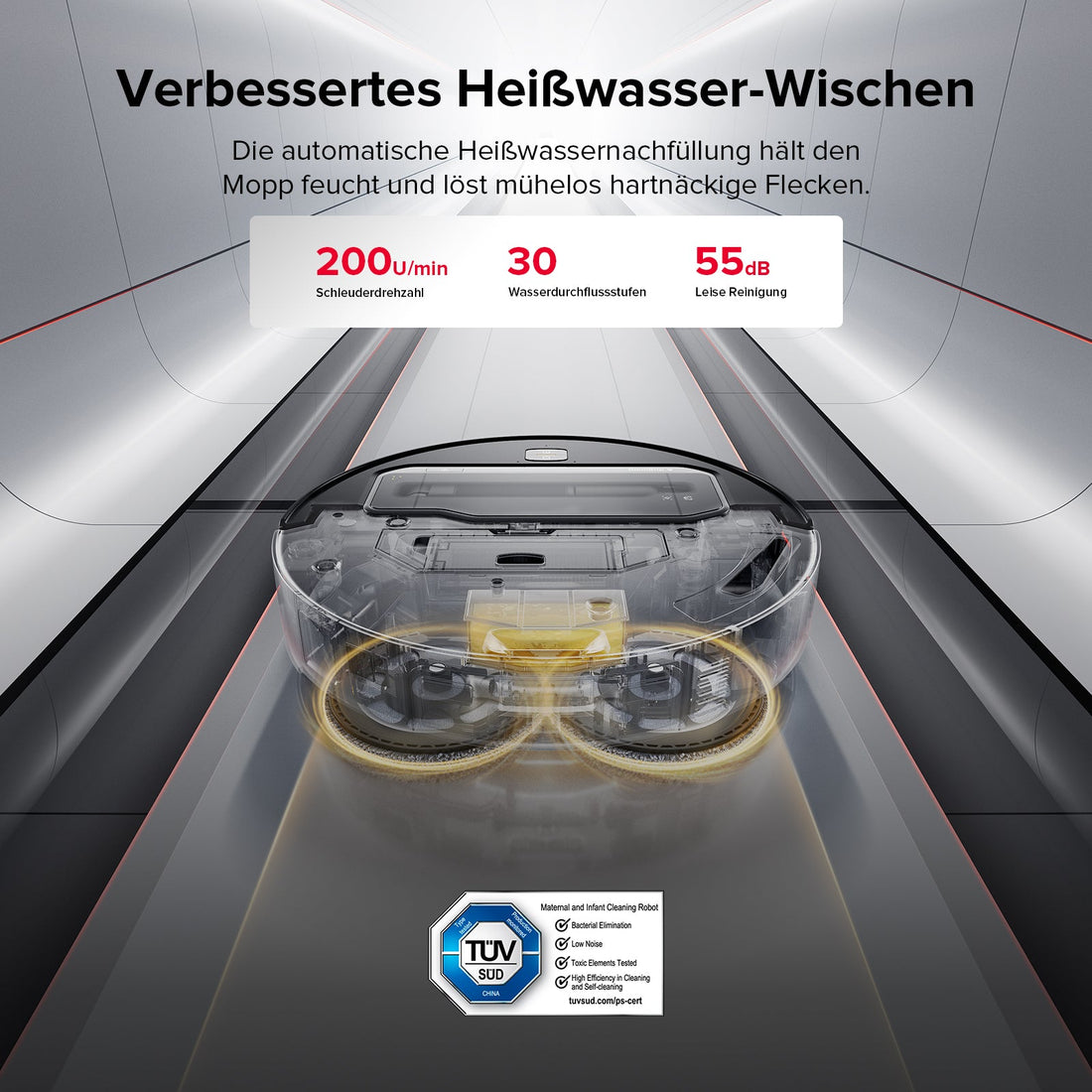 Roborock Saros Z70 Staubsaugerroboter mit mechanischem OmniGrip™ Arm
