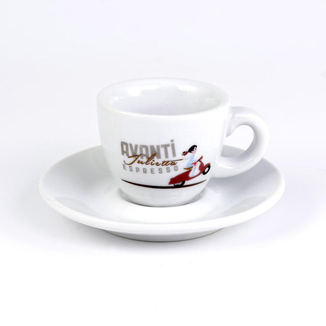 AVANTI Espresso Cup "JULIETTA" - Set of 2 including saucers, 70 ml, thick-walled & robust