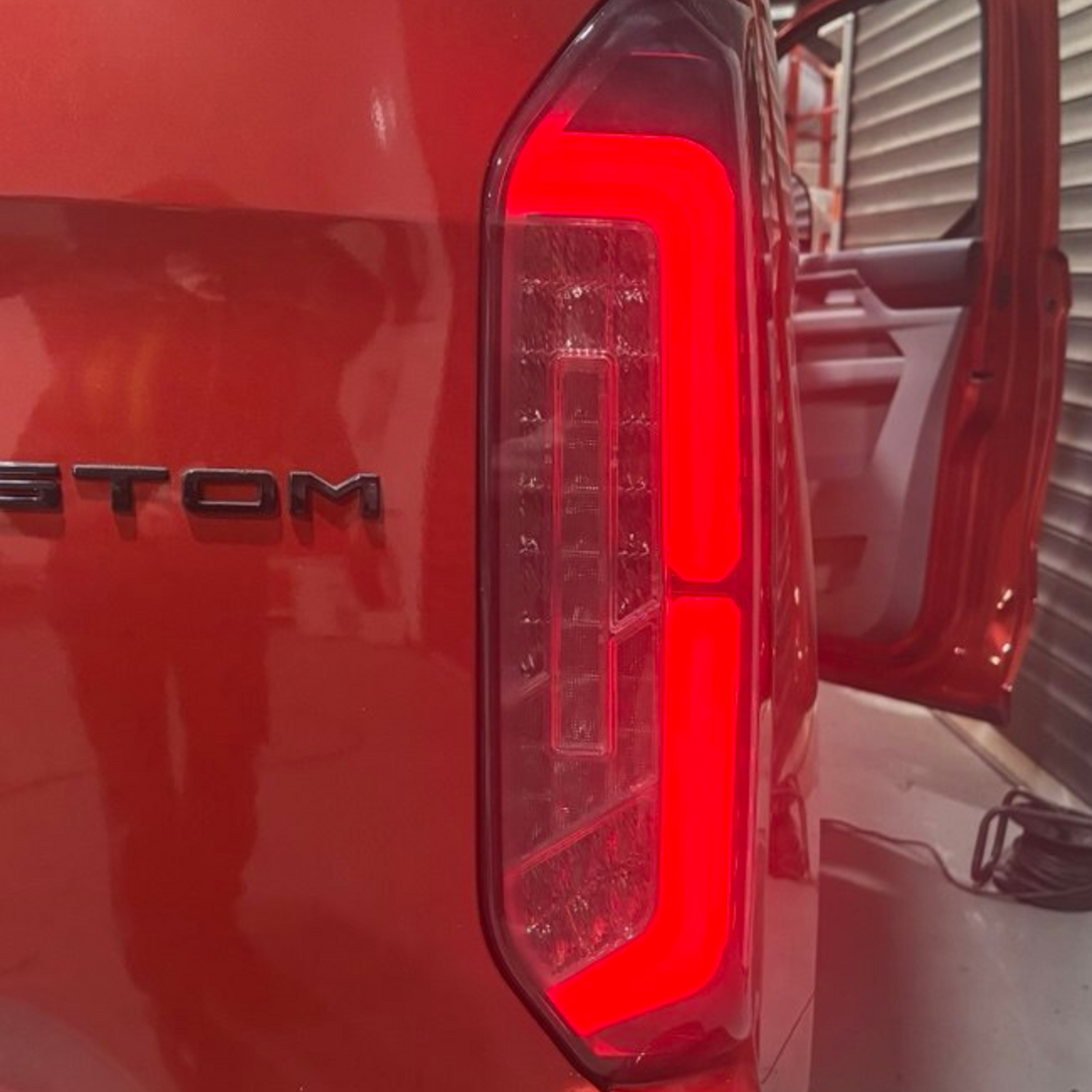 Ford Transit Custom (from 2024) LED Tail Lights Smoke – smoked lenses, Plug & Play, road legal