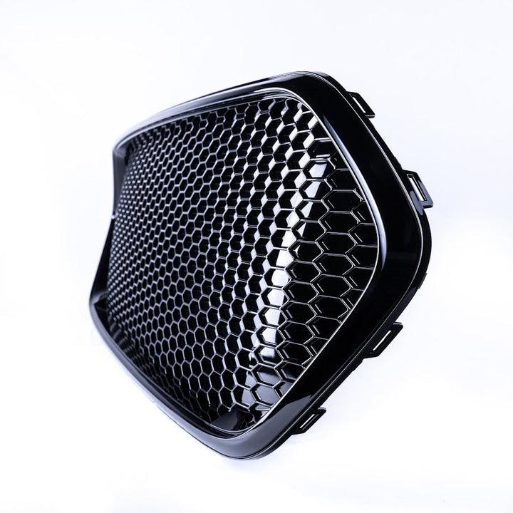 For Ford Transit Custom Gloss Black Honeycomb Grille Set - Pre-Painted and Ready to Fit