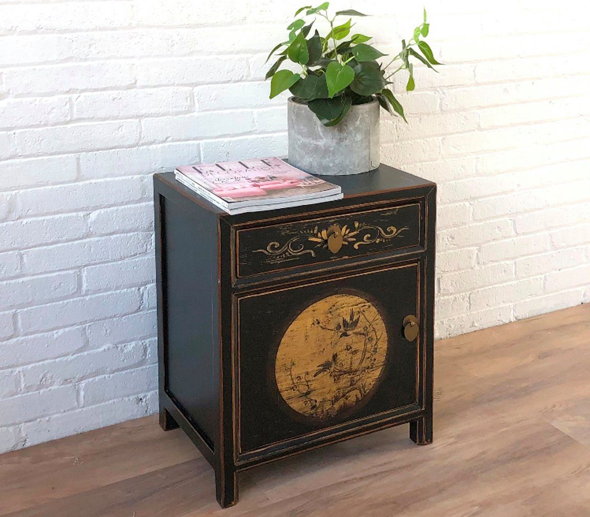 Vintage Asia Chinese Nightstand "LesNoirs" - Art. 35191-11