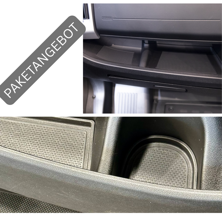For Fiat Ducato RAM ProMaster Interior Bundle Rubber Mats- Black | Van-X