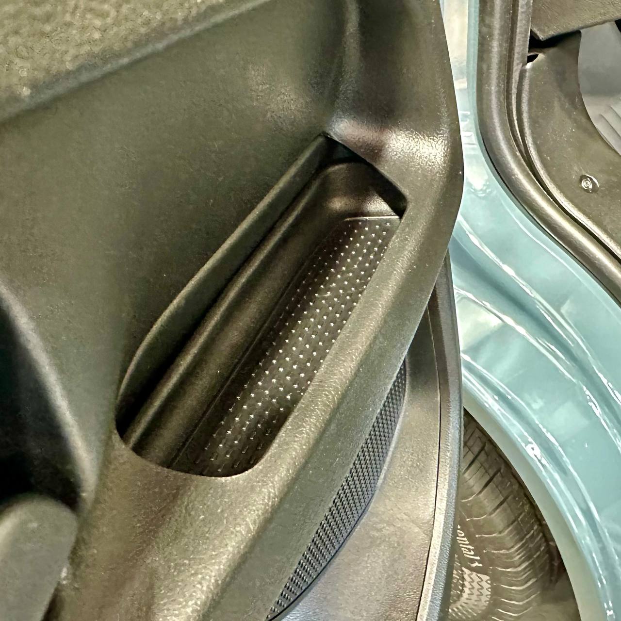 For Opel Movano Rubber Door Liner Pocket Inserts - Black - Van-X