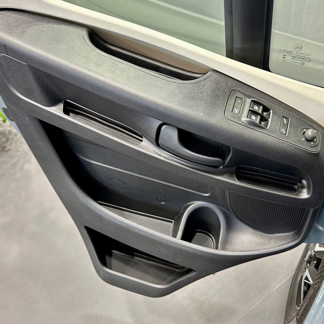 For Citroën Jumper Rubber Door Liner Pocket Inserts - Black - Van-X
