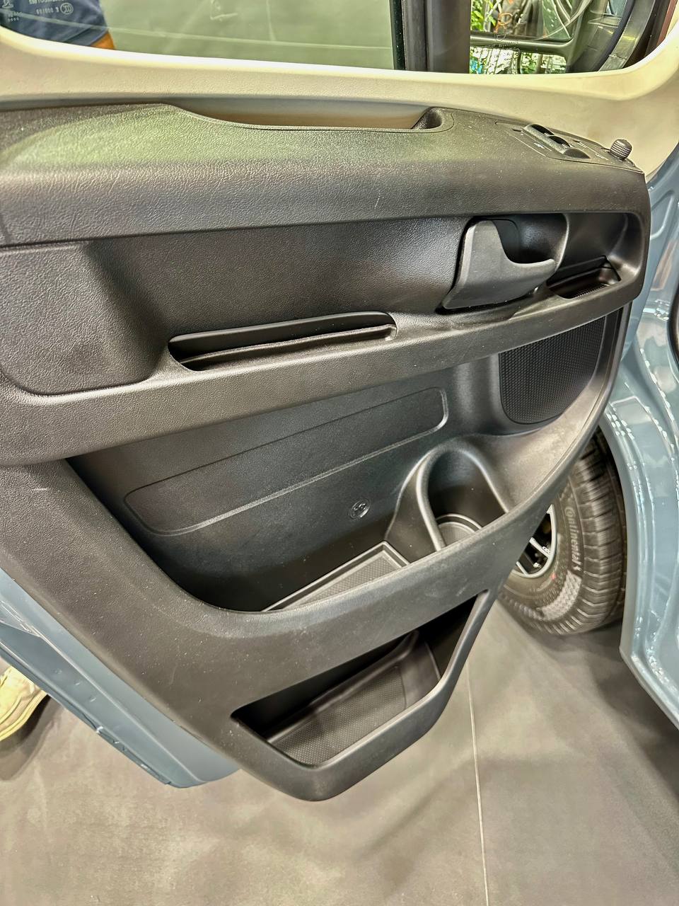 For Opel Movano Rubber Door Liner Pocket Inserts - Black - Van-X