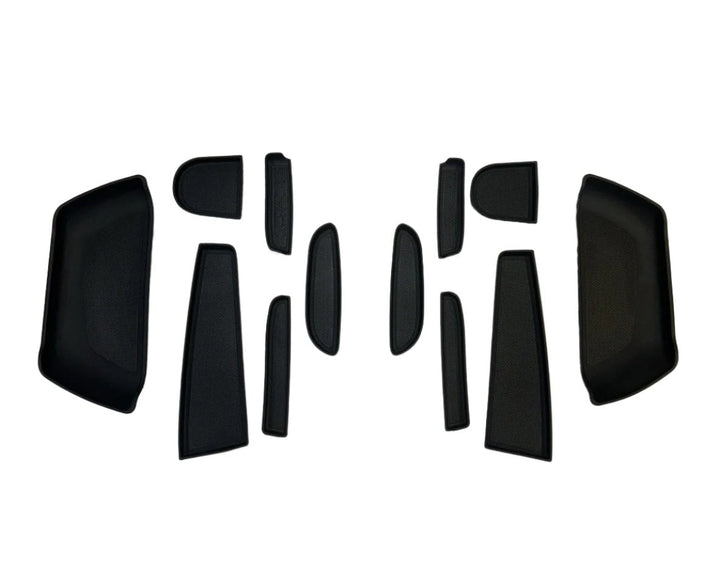Citroën Jumper Innenraum Bundle Gummimatten Schwarz – Lower Dash + Türfach Einlagen (14-teilig), Anti-Rattle, LHD