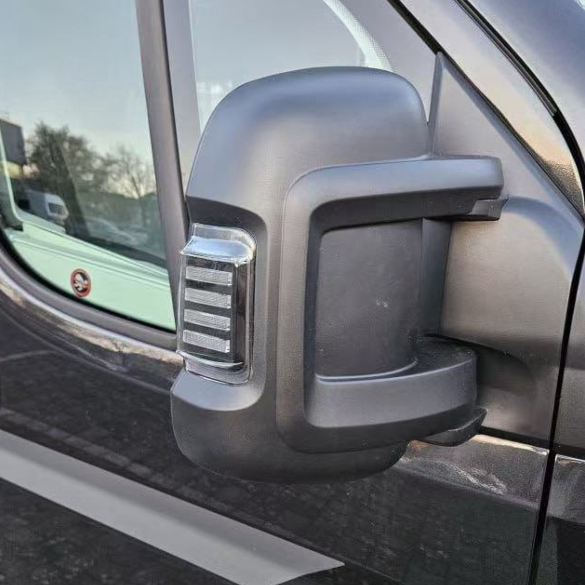 For Fiat Ducato Side Signal Mirror Indicator LED Light - Smoked Lens