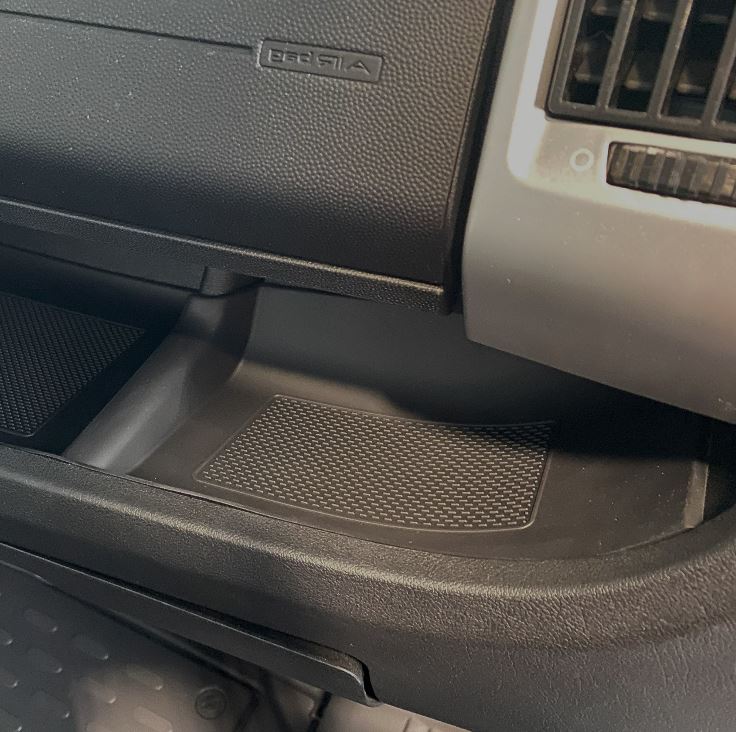 Citroën Jumper MK3 (2006–Present) Lower Dashboard Rubber Inserts Black LHD – Anti-Slip Dash Mats Set (2 Pieces)
