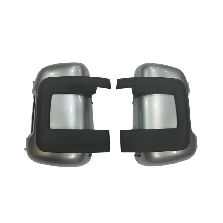 For Peugeot Boxer (2007-2024) Wing Mirror Cap/Covers (Set of 2) - Silver | Van-X