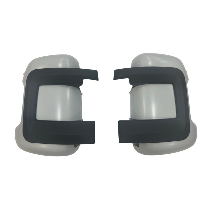 For Fiat Ducato/Ram ProMaster (2007-2024) Wing Mirror Cap/Covers (Set of 2) - Matte White | Van-X