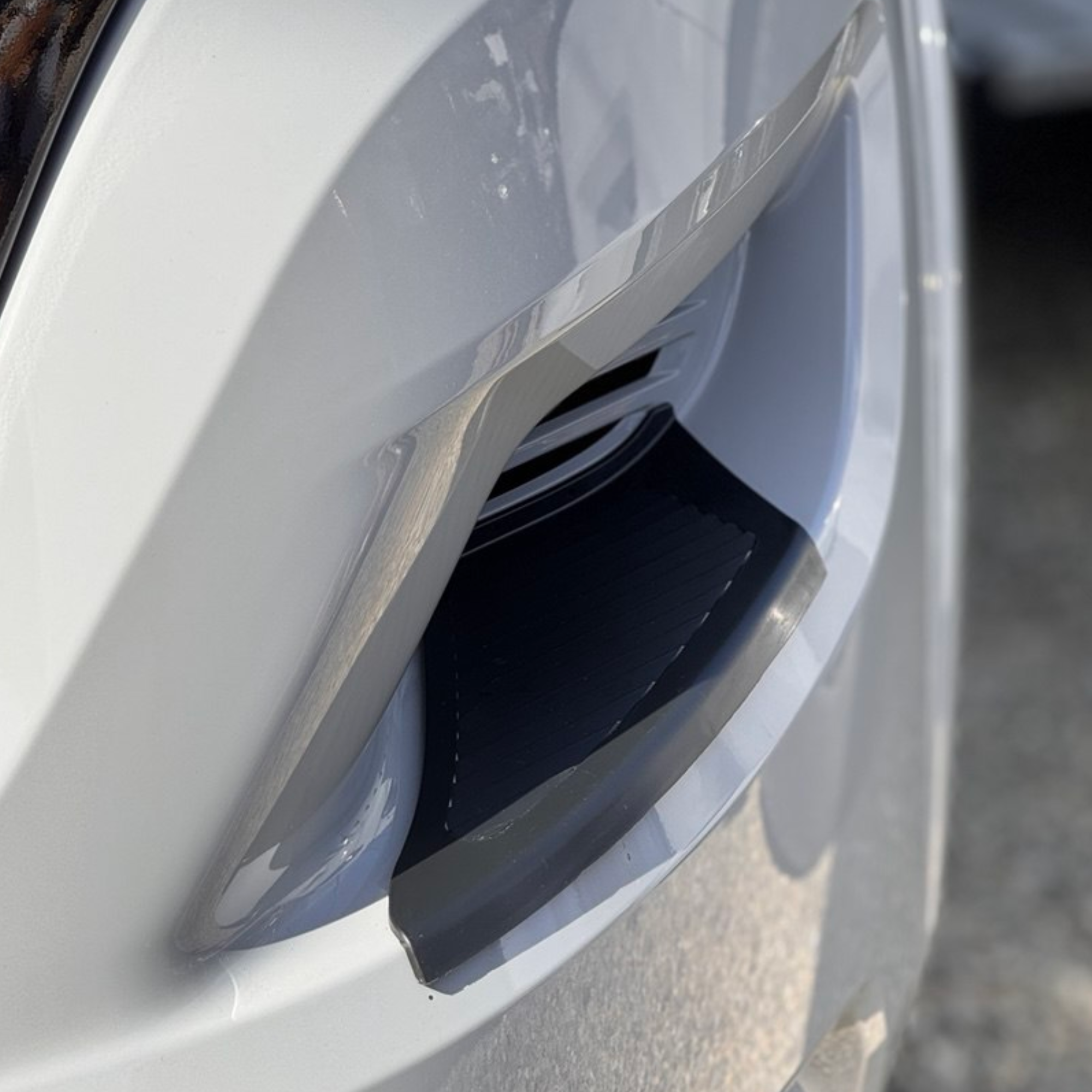 For Opel Movano Front Bumper Foot Plate Protectors – Black, Set of 2 | Van-X