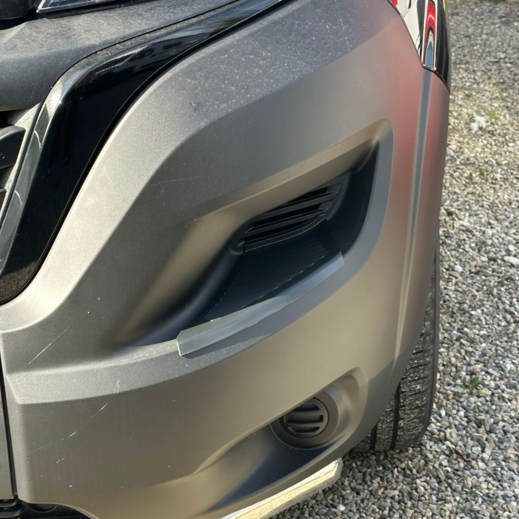 For Peugeot Boxer Front Bumper Foot Plate Protectors – Black, Set of 2 | Van-X
