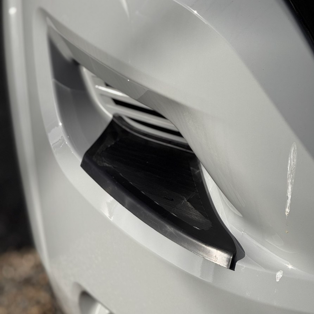 For Opel Movano Front Bumper Foot Plate Protectors – Black, Set of 2 | Van-X