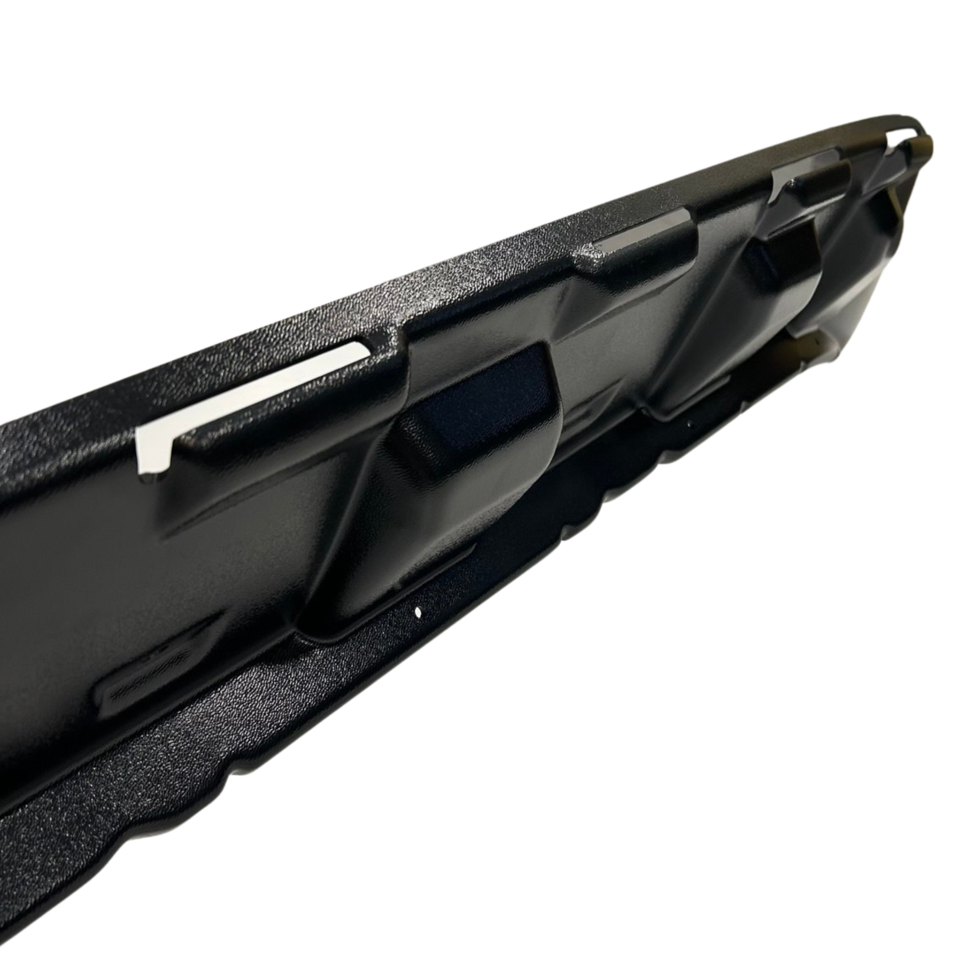 For Ford Transit Custom MK1 Front Lower Bumper Protector &amp; Mudguard – (Black Smooth) Durable Protection (2012-2018)