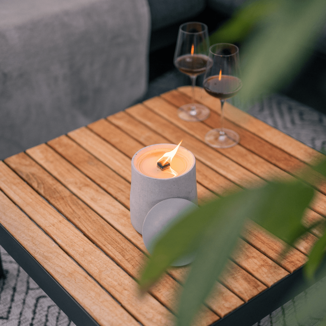 Dauerfeuer Outdoor im 3er Set – langlebige Kerzen für Terrasse, Balkon und Garten