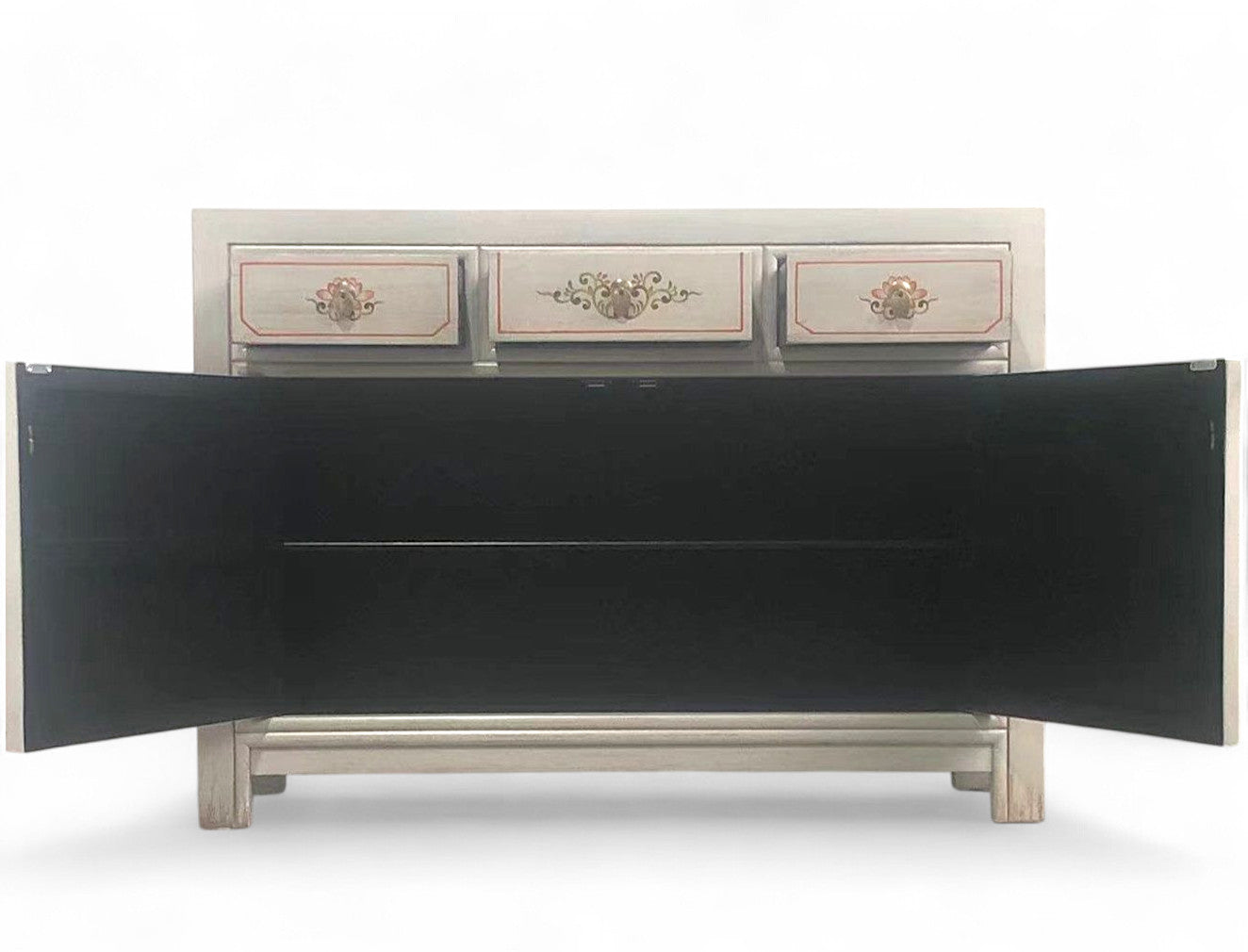Vintage Asia Chinese Chest of Drawers Sideboard Shelf "Vintagefog" - Item 33082-12