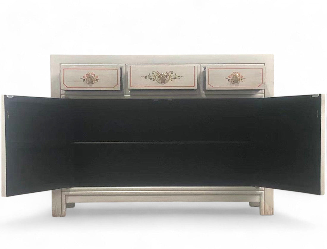 Vintage Asia Chinese Chest of Drawers Sideboard Shelf "Vintagefog" - Item 33082-12