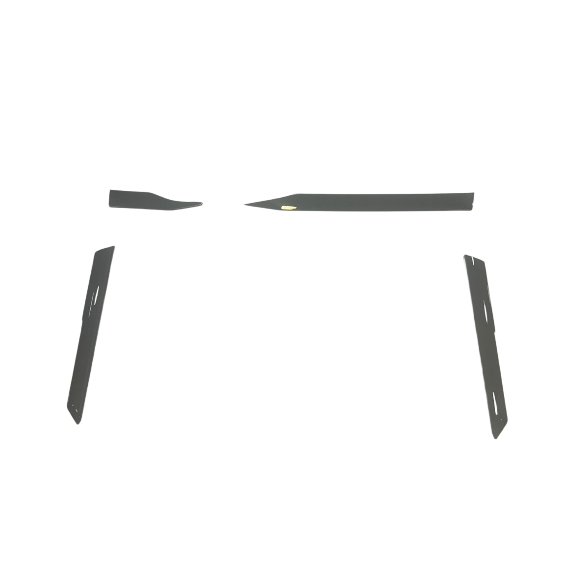 For VW T6.1 Transporter Dashboard Upgrade Van-X – Premium 4-Piece Gloss Black Lower Dash Trim &amp; Door Card Set