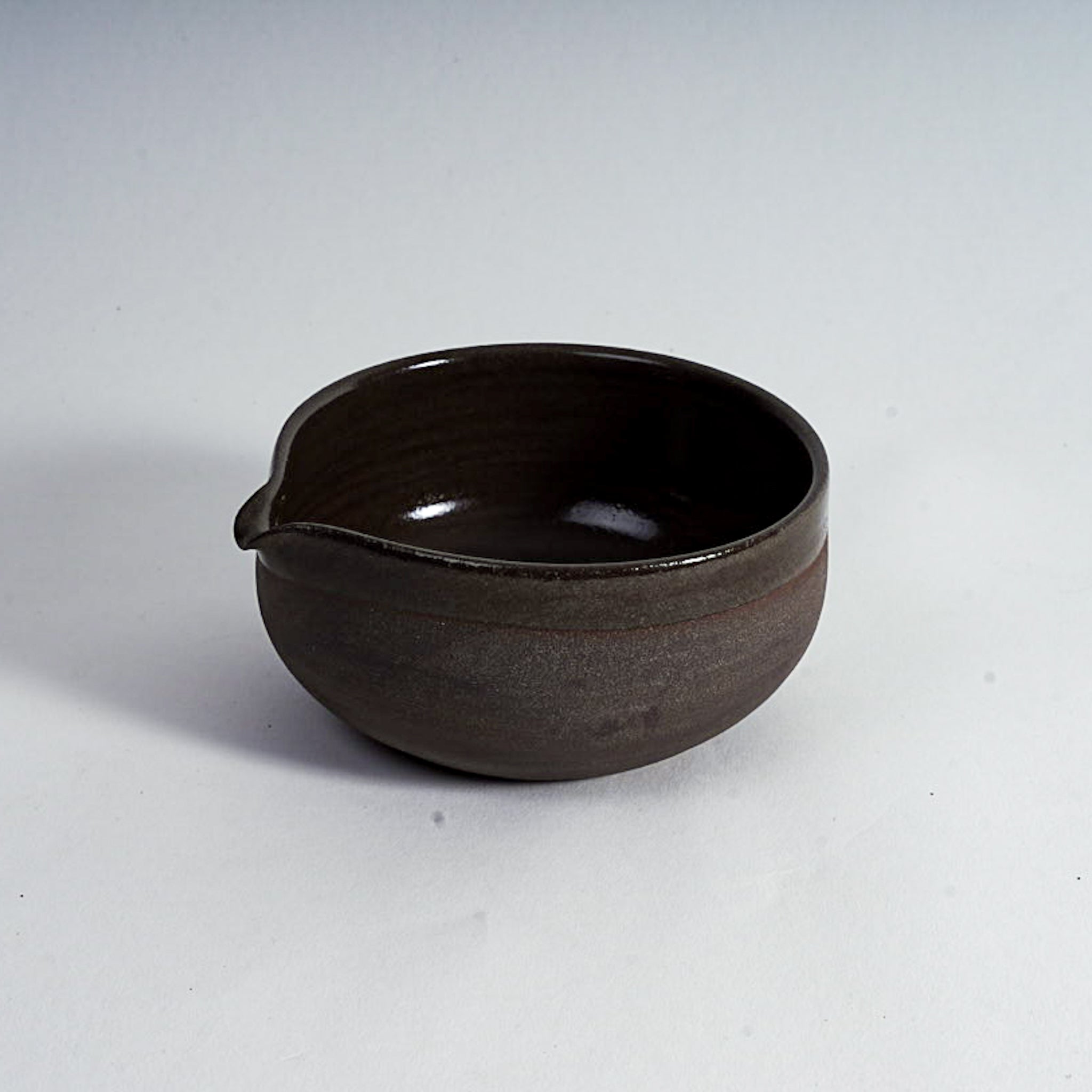 Matcha Set Grey/Black - Handmade Bundle of Chawan, Whisk Holder & Matcha Whisk (Wabi-Sabi Stoneware, Mannheim)