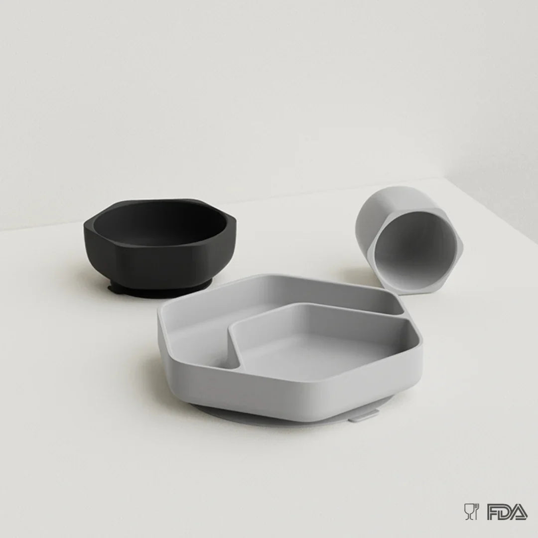 Toddler Feeding Set (Grau)