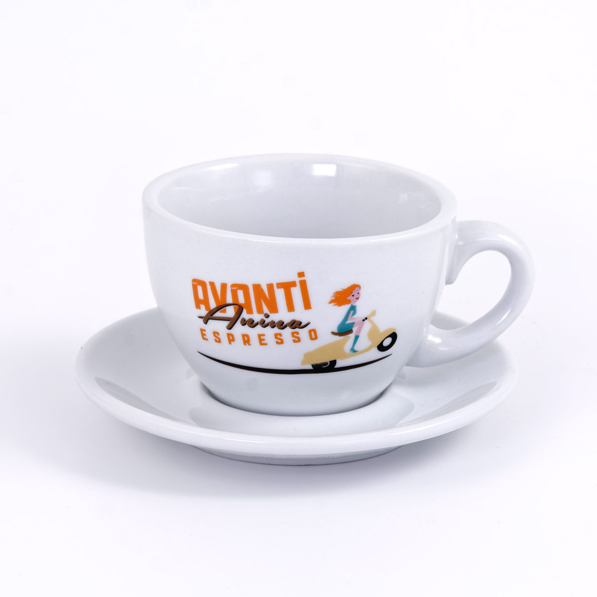 AVANTI Latte Macchiato Mug "ANINA" – Set of 2 incl. saucers, 290 ml, thick-walled & robust