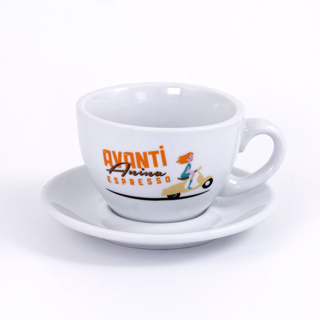 AVANTI Latte Macchiato Mug "ANINA" – Set of 2 incl. saucers, 290 ml, thick-walled & robust