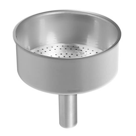 Bialetti Aluminium Trichter – Original Ersatzteil für Mokkakanne, passgenauer Funnel für gleichmäßige Extraktion