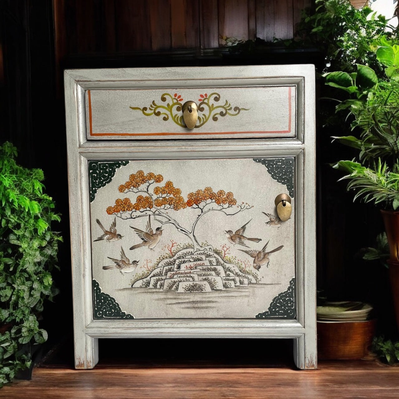 Vintage Asia Chinese Bedside Table "Vintagefog" - Item No. 35191-12