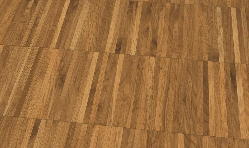 Hochkantlamellenparkett Eiche Industrie 10mm - Hochwertiges Massivparkett - Verlegeelemente