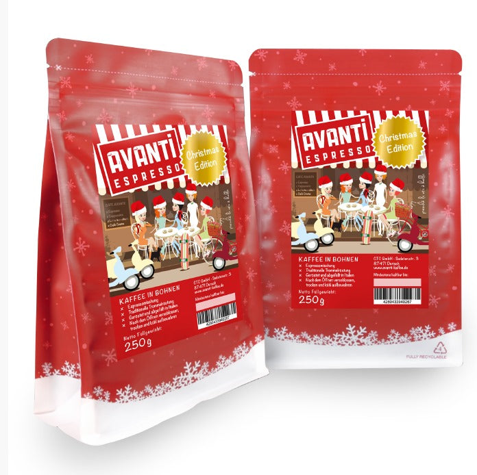 Caffè AVANTI EMMA Organic Fairtrade Espresso – 500 g Beans (80% Arabica / 20% Robusta), mild & fruity, Swiss Roast