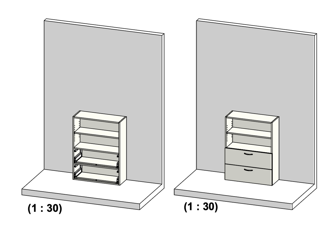 GEBA Flexishelf System Cabinet - 80cm