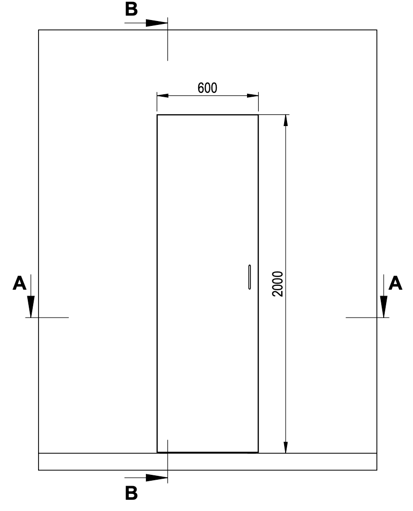 GEBA SlimSpace System Wardrobe 60 cm – space-saving dressing cabinet in matte white (Made in Germany)