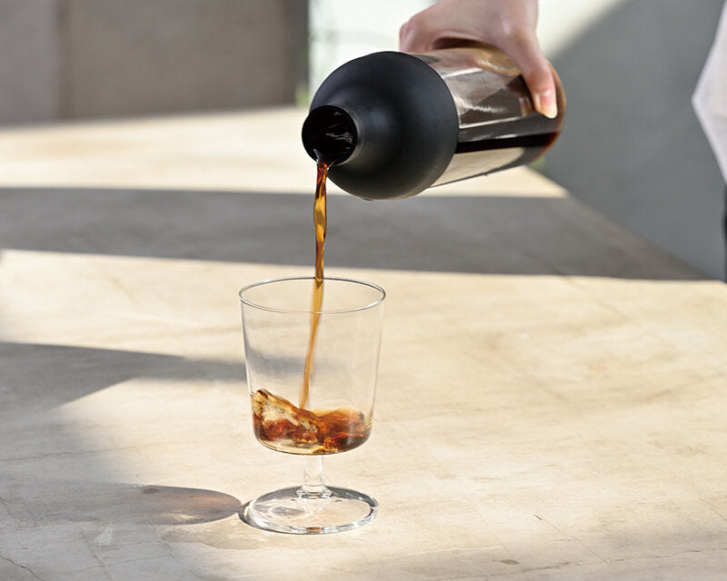 Hario Filter-In Coffee Bottle – 750 ml Cold Brew Flasche aus hitzebeständigem Glas mit integriertem Feinfilter