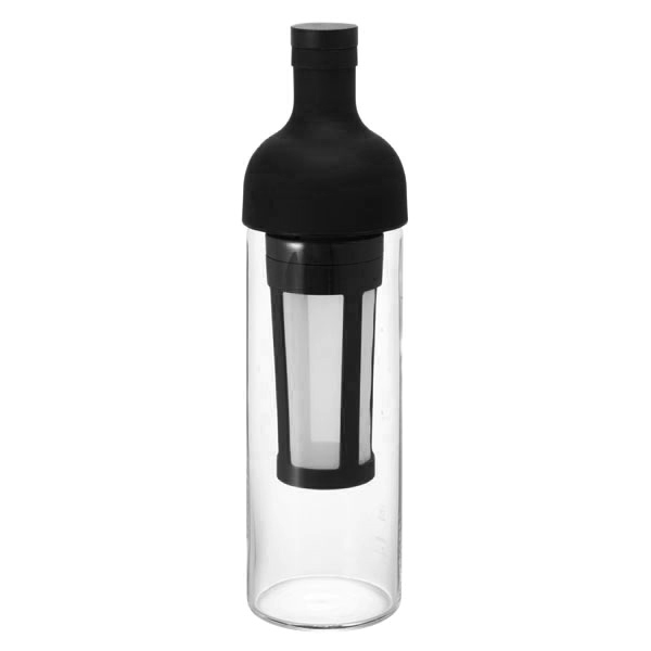 Hario Filter-In Coffee Bottle – 750 ml Cold Brew Flasche aus hitzebeständigem Glas mit integriertem Feinfilter