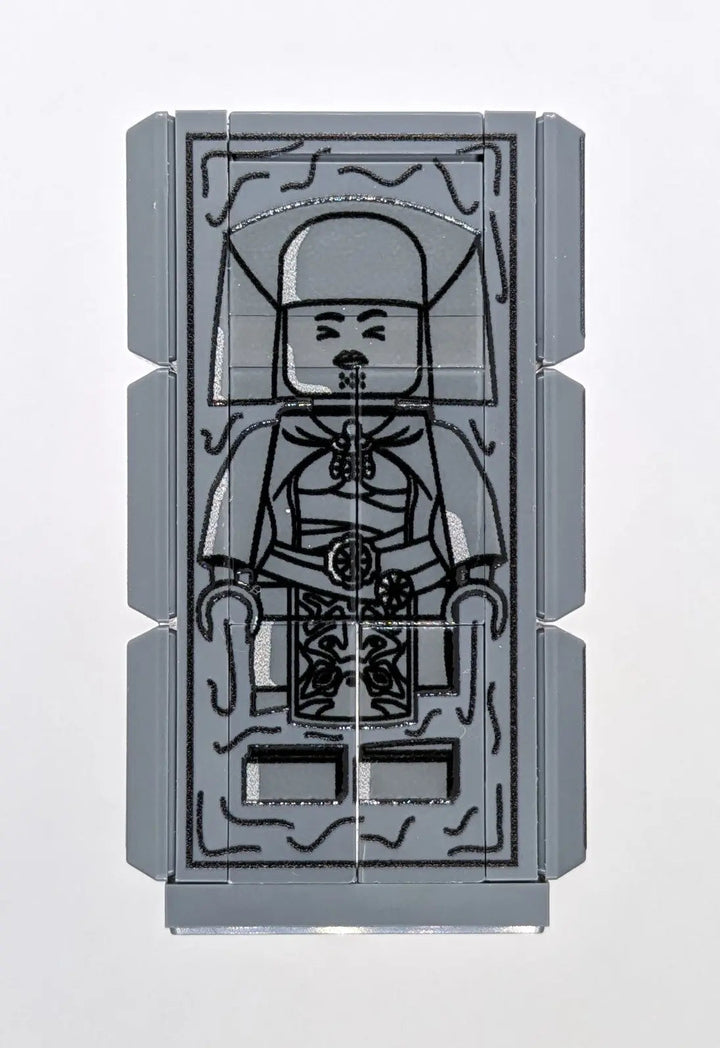 LEGO® Block "Frozen Light Knight" - 16 pieces, UV-Custom printed, 3D varnish effect | Brickhunter.shop