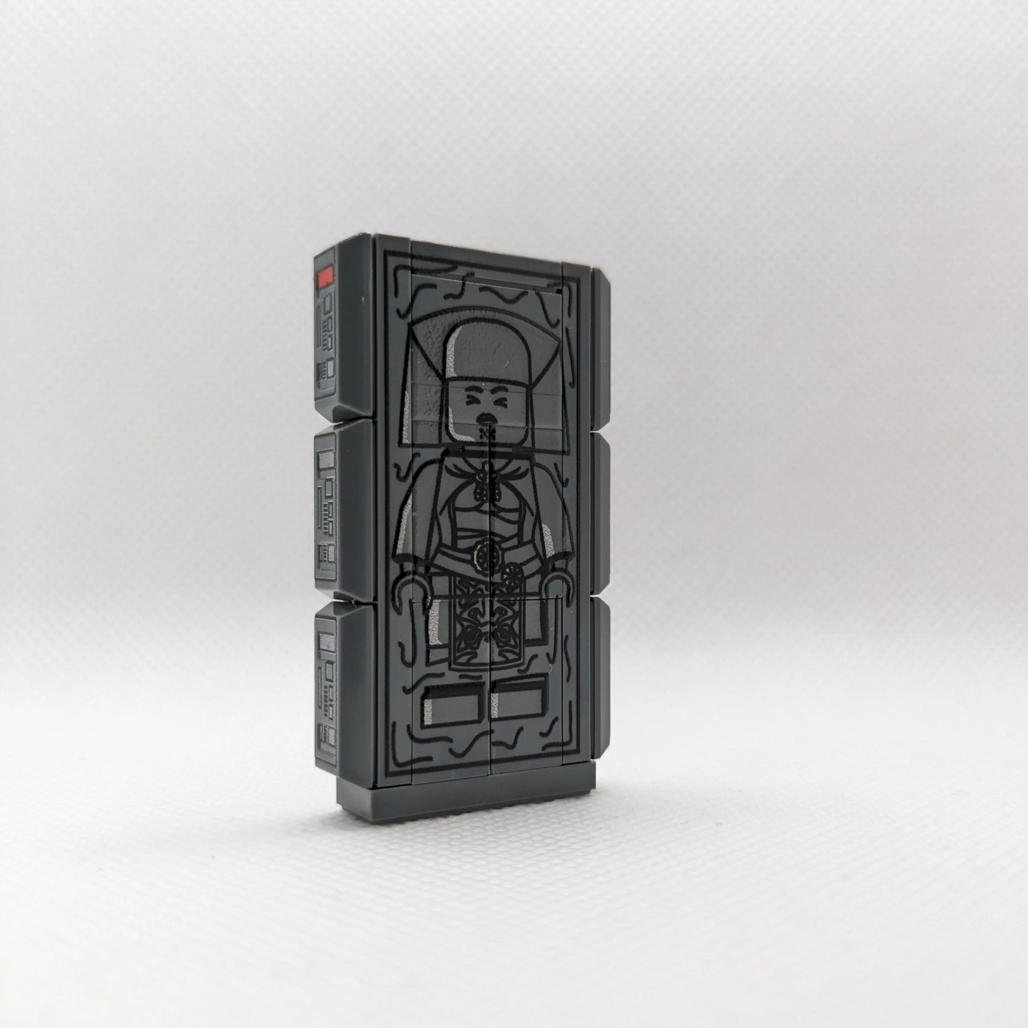 LEGO® Block "Frozen Light Knight" - 16 pieces, UV-Custom printed, 3D varnish effect | Brickhunter.shop