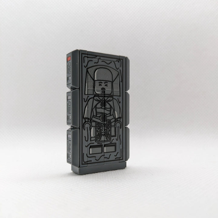 LEGO® Block "Frozen Light Knight" - 16 pieces, UV-Custom printed, 3D varnish effect | Brickhunter.shop