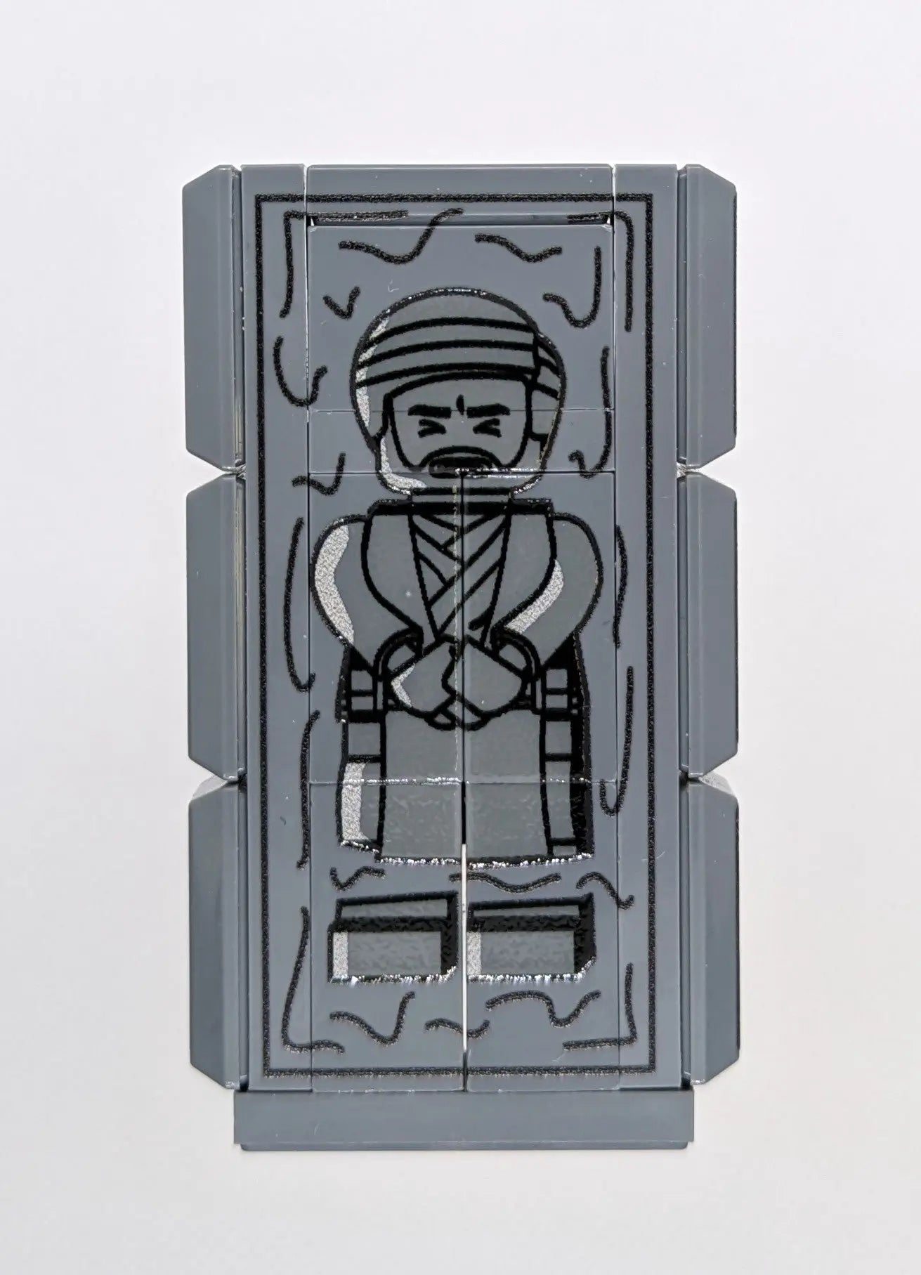 "Frozen Space Jesus" Block – LEGO® Block (16 pieces) | UV Print + 3D Varnish Effect | Brickhunter.shop x MBB
