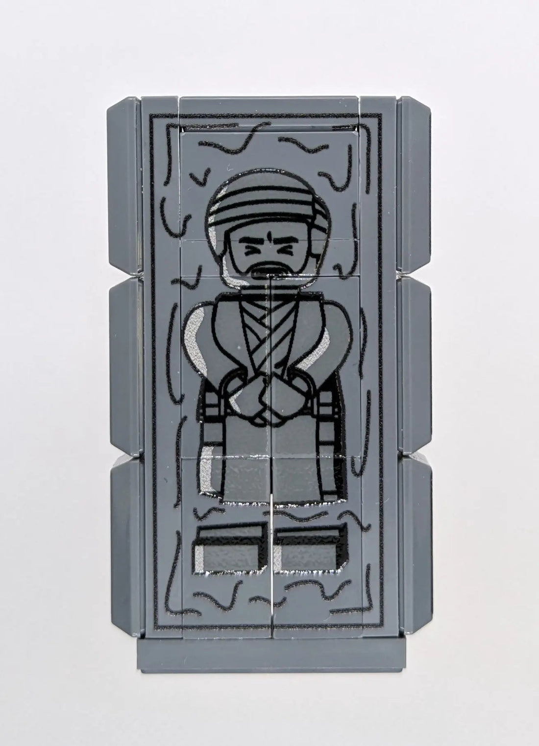 "Frozen Space Jesus" Block – LEGO® Block (16 pieces) | UV Print + 3D Varnish Effect | Brickhunter.shop x MBB