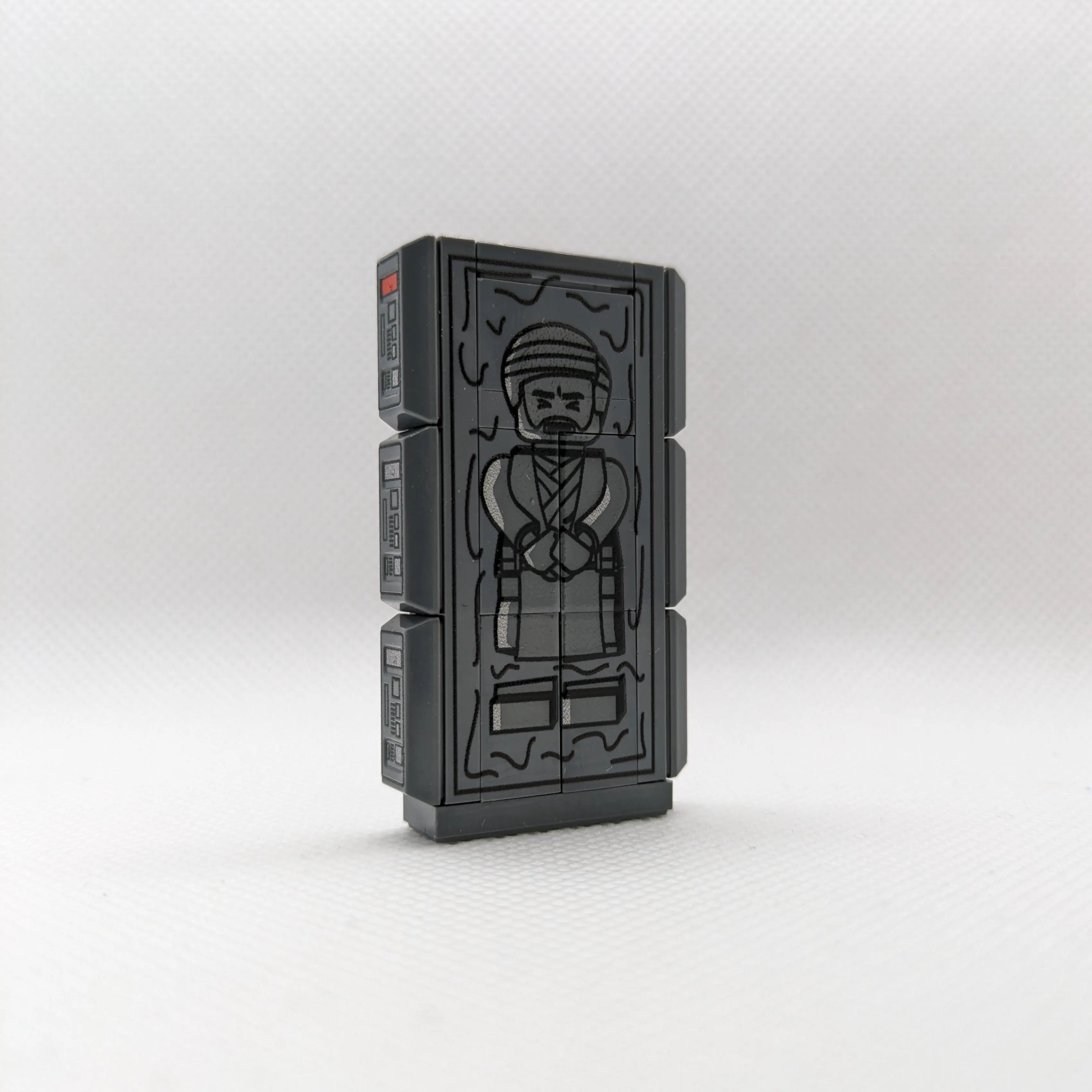 "Frozen Space Jesus" Block – LEGO® Block (16 pieces) | UV Print + 3D Varnish Effect | Brickhunter.shop x MBB