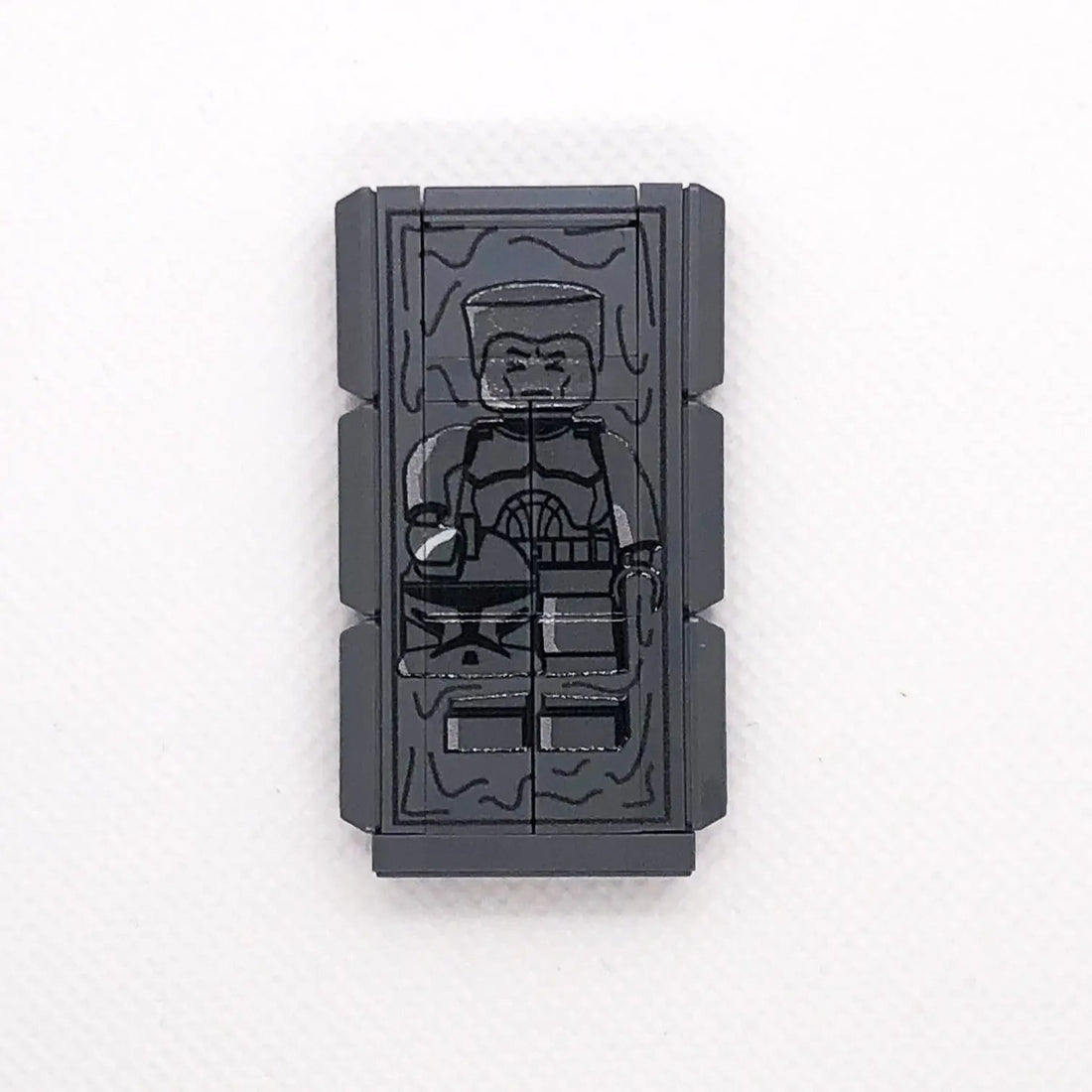 LEGO® Block "Frozen Trooper" - 16 pieces, UV-Custom printed, 3D lacquer effect | Brickhunter.shop