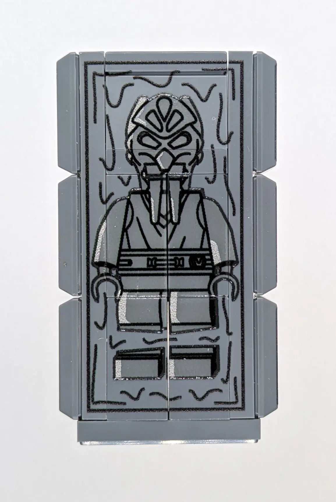 LEGO® Minifigure "Frozen Walrus Knight" – 16-piece, UV print with 3D varnish effect | Brickhunter.shop x MBB